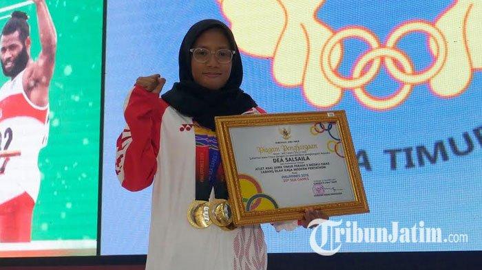 Cerita Dea Atlet Modern Pentathon asal Sidoarjo, Tak Menyangka Raih 3 Medali Emas SEA Games 2019