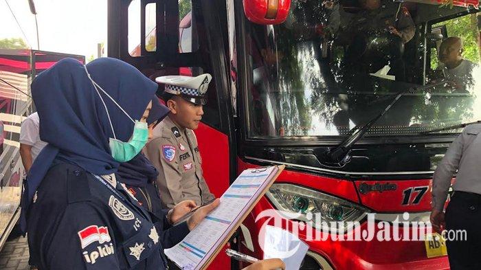 BPTD Kelas II Jatim Gelar Ramp Check Bus Pariwisata di Kota Batu, Begini Hasilnya