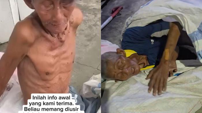 Kakek Tunanetra Tidur di Pinggir Jalan Berselimutkan Karung Glangsing, Ngaku Dibuang Keluarganya