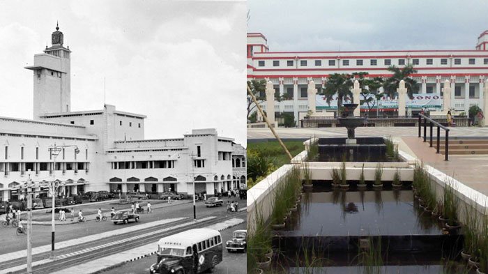Kantor Gubernur Jatim dulu dan Gedung Internatio 
