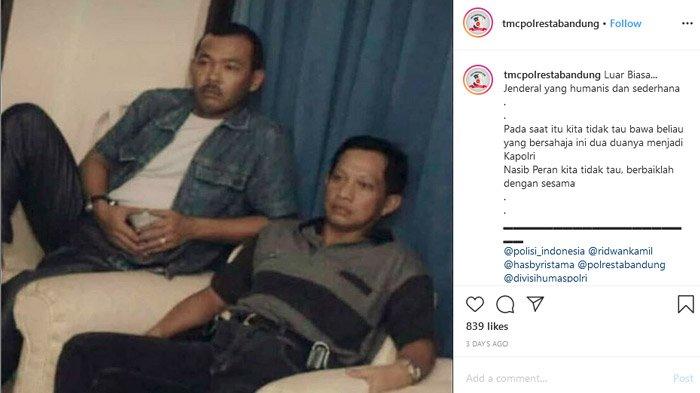Potret lawas Jenderal Pol Idham Azis dan Jenderal (Purn) Tito Karnavian. 
