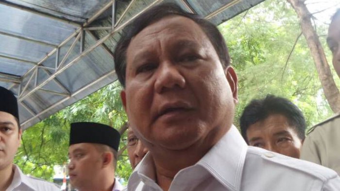 Ketua Umum DPP Partai Gerindra Prabowo Subianto di Kantor DPP Partai Gerindra, Ragunan, Jakarta Selatan, Rabu (19/4/2017).