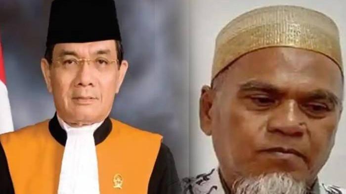 SOSOK HAKIM MA - (kiri) Potret Eddy Army, pensiunan Hakim Mahkamah Agung. Putusan hakim Mahkamah Agung (MA), Eddy Army menyatakan bersalah terhadap dua guru SMAN 1 Luwu Utara, (kanan) Abdul Muis dan Rasnal berujung kena PTDH.