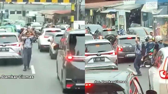 SOSOK Siswa SMP Buka Jalur Damkar di Bogor, Spontan Jalan Beri Isyarat, Diapresiasi: Terimakasih Bro