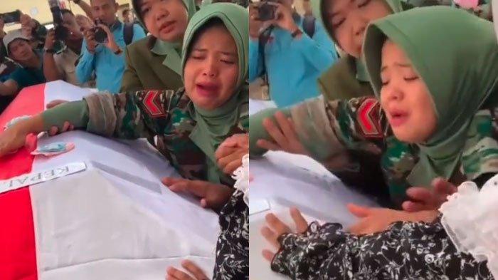 Tangis Pilu Istri Prajurit TNI, Suami Tewas Akibat Serangan KKB di Papua, Ungkap Janji Pada Anak