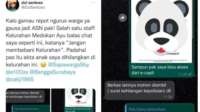 Klarifikasi Petugas Kelurahan Medokan Ayu Surabaya soal Perlakuan Tak Enak ke Warga, Kena Sanksi?