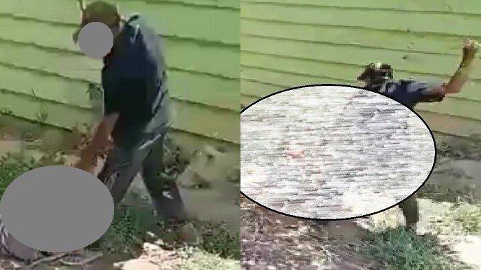 Kepalang Malu, Ayah Pukul Anaknya Pakai Kayu sampai Histeris di Halaman Sekolah, Polisi Turun Tangan