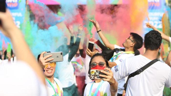 5.000 Pelari Semarakkan Event BRImo Colourful Run 2022