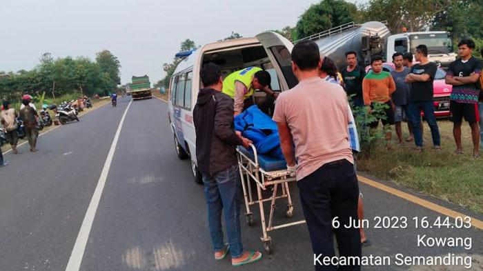 Kecelakaan Maut di Tuban, Pemotor Tewas Dihantam Toyota Calya, Cucu yang Masih Balita Luka Berat