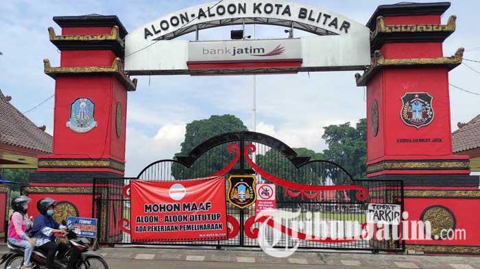 Alun-alun Kota Blitar Ditutup Sementara, Ditargetkan Pemeliharaan Rampung sebelum Grebeg Pancasila