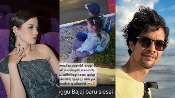 Edward Akbar Cuek 2 Anaknya Lagi-lagi Naik Kendaraan Umum, Ngemper di Trotoar Sepulang Les: Sabar Ya