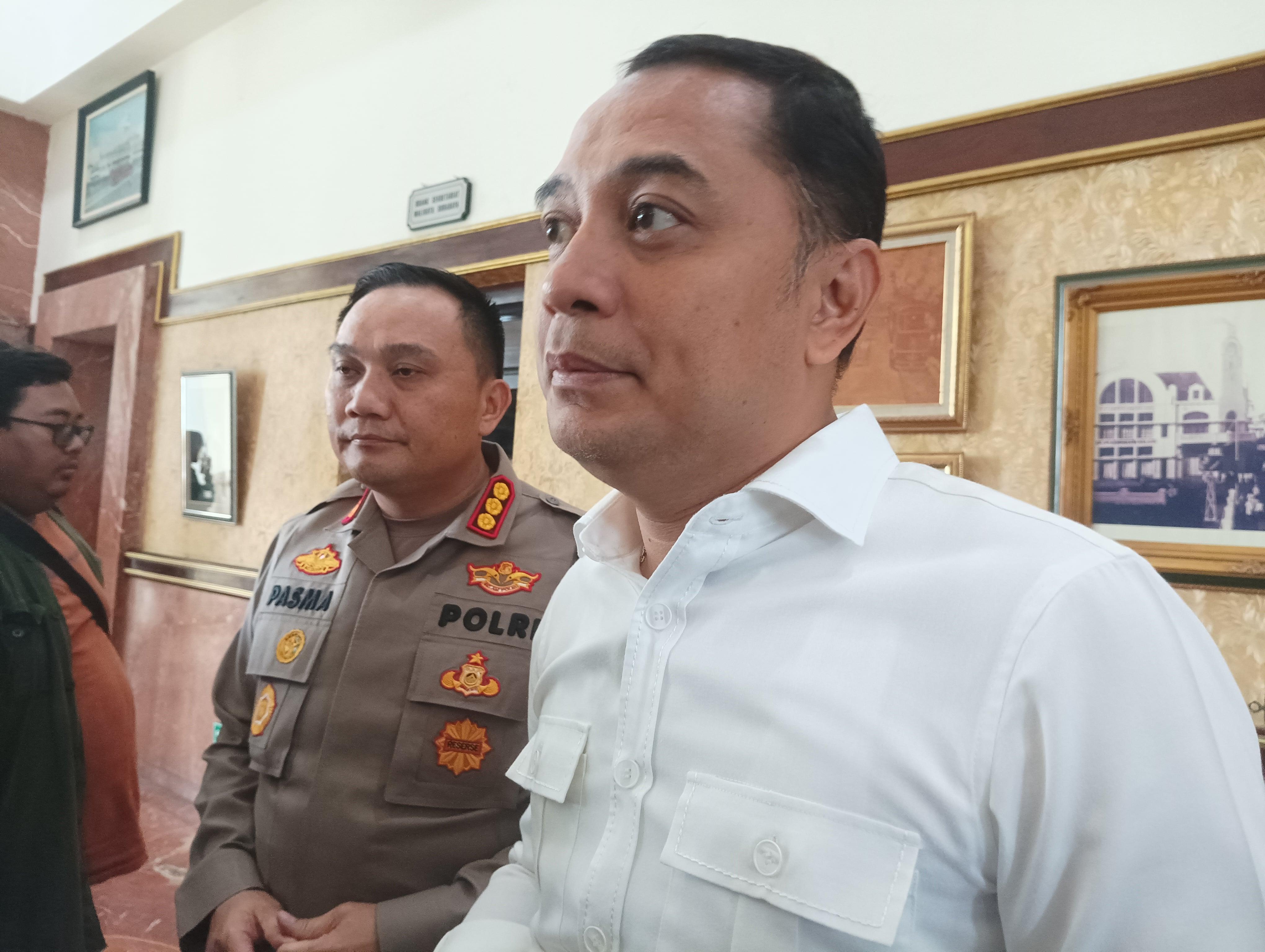 Wali Kota Eri Cahyadi Bertemu Kapolrestabes, Siapkan GBT Jadi Markas Persebaya