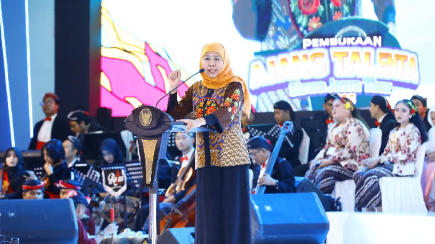 Buka Ajang Talenta Siswa 2025, Khofifah Motivasi Siswa Tingkatkan Prestasi Menuju Indonesia Emas 