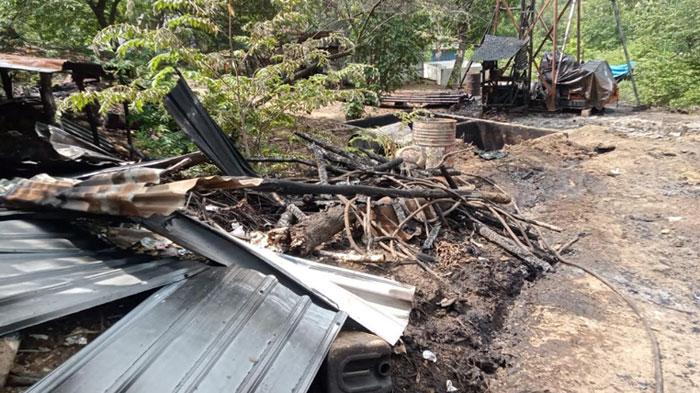 Gubuk Penyulingan Minyak di Geopark Texas Wonocolo Bojonegoro Terbakar, Segini Kerugiannya