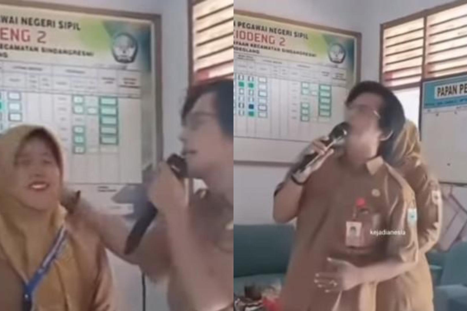Hukuman untuk Kepsek dan Guru yang Karaoke Sambil Pelukan Pakai Smart TV Bantuan Presiden di Sekolah