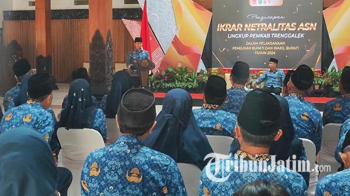 Ikrar Netralitas ASN dalam Pilkada Trenggalek 2024, Mas Ipin: Airnya Jernih, Tak Usah Ikut-ikut