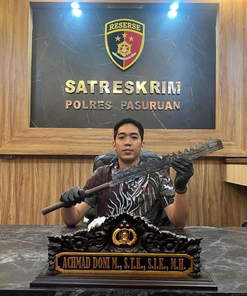 Polisi Pasuruan Gagalkan Rencana Balas Dendam Tawuran Antar Pemuda, 1 Orang Diamankan Bawa Gergaji