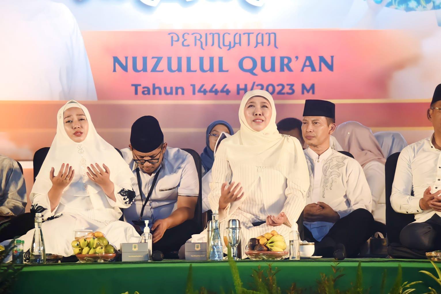 Peringati Nuzulul Quran, Khofifah Tekankan Pentingnya Al Quran: Referensi Akhlak Umat Islam