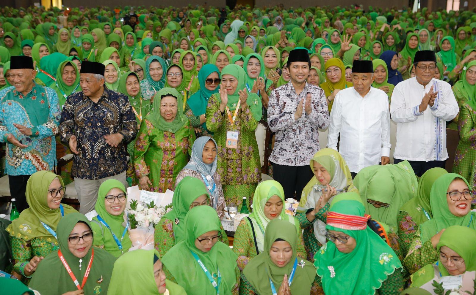 Kongres XVIII Muslimat NU Resmi Ditutup, Khofifah Apresiasi Semangat Peserta: I Love You Full