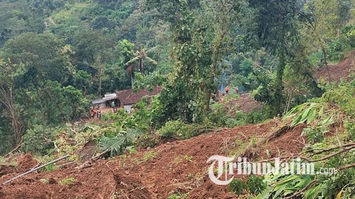 6 Korban Hilang dalam Longsor di Trenggalek masih Keluarga, 2 Penghuni Rumah Berhasil Selamat