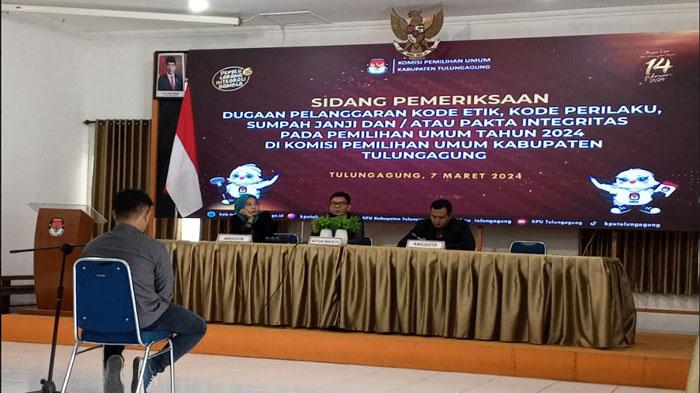 Hasil Putusan Sidang Etik Dilaporkan KPU Tulungagung ke Bawaslu, Sebut 2 Panwascam Terlibat Suap