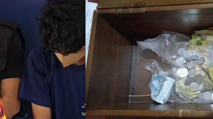 Maling Kotak Amal Rp 8 Juta Malu saat Dipamerkan Polisi, Tega Cuma Sisakan Rp 2 Ribu untuk Musala