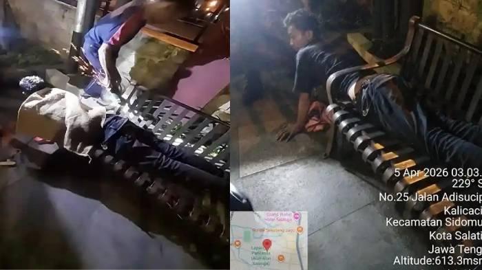 Jeritan Jukir Minta Tolong Terjepit saat Tidur di Kursi Taman