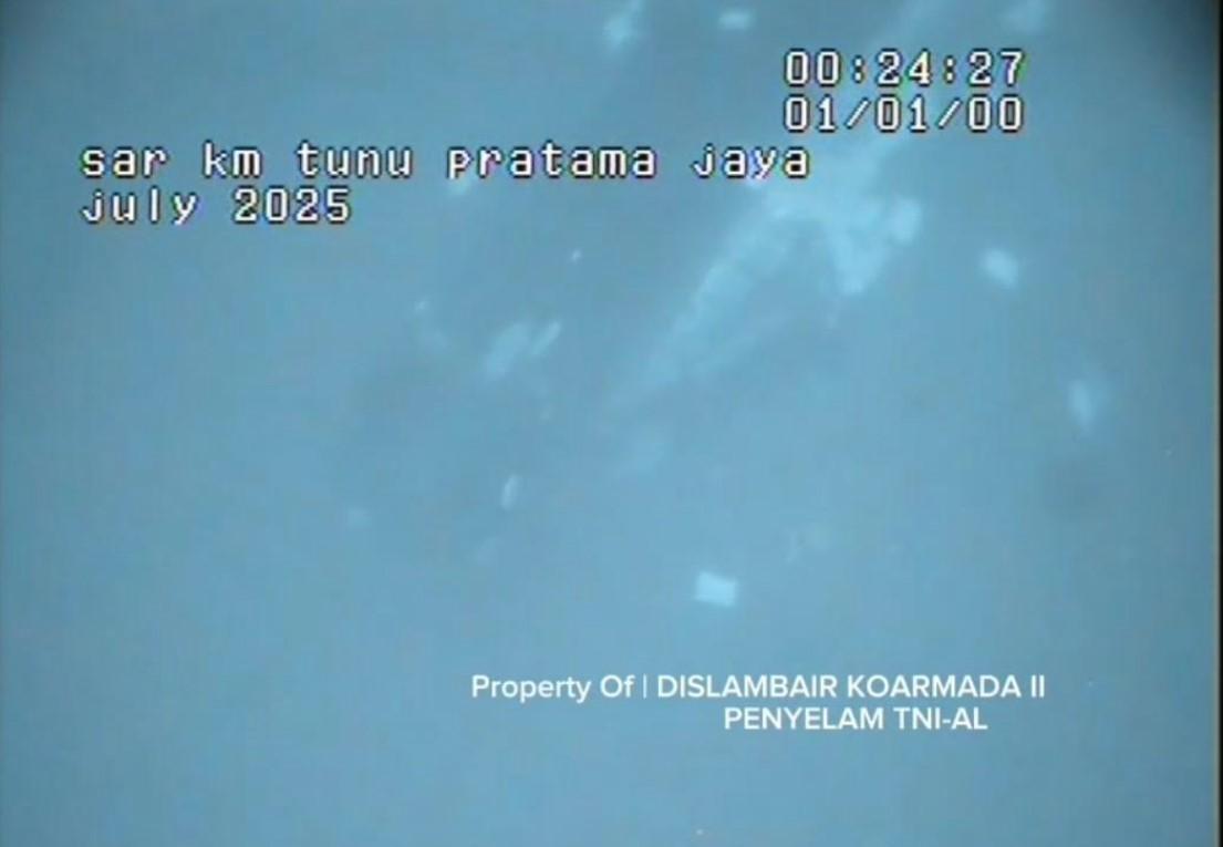 Temuan Lokasi Objek Bangkai KMP Tunu Pratama Jaya di Selat Bali, Berjarak 30 Meter dari Kabel Laut