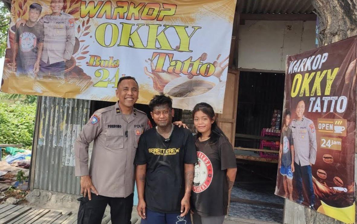 Berawal dari Motor Mogok, Pasutri Pengamen Bertato di Lamongan ini Kini Sukses Buka Warung Kopi