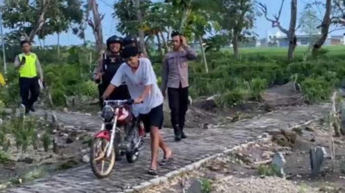 Kocar-kacir karena Razia, Pelaku Balap Liar Bojonegoro Sembunyi di Kuburan, Melempem saat Ketahuan