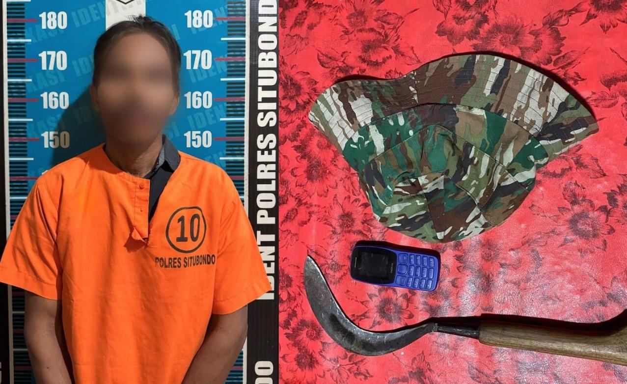 Buron 3 Hari usai Bacok Tetangga, Pelaku Penganiayaan di Situbondo Diciduk Polisi di Bondowoso