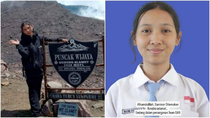 Pencarian Akhir Siswi SMK Hilang di Gunung Slamet, 2 Hari Tersesat, Sontak Nangis Ditemukan Tim SAR