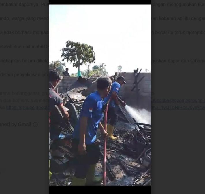 Stroke Tak Bisa Bicara, Suami di Situbondo Tepuk Bantal Selamatkan Keluarga dari Kobaran Api