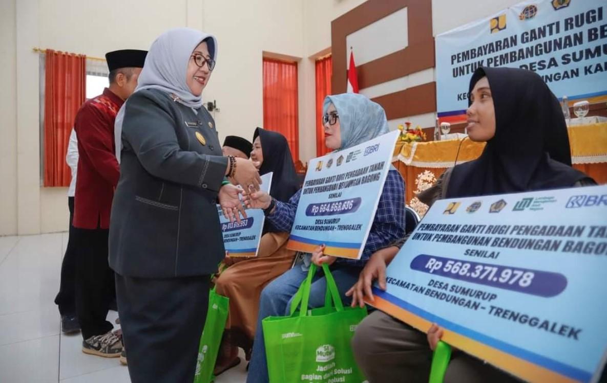 Ditarget Tuntas Akhir Tahun, Proses Pembebasan Lahan Bendungan Bagong di Trenggalek Baru Setengahnya