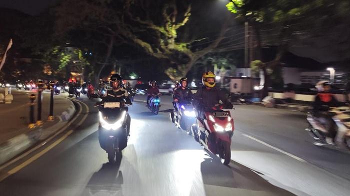 Jadikan Keselamatan Berkendara sebagai Gaya Hidup, Komunitas Bikers Malang Gelar Nocturnity Riding