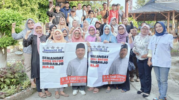 Relawan Brigade 02 Prabowo-Gibran Dukung Fandi Utomo Maju Pilkada Sidoarjo 2024