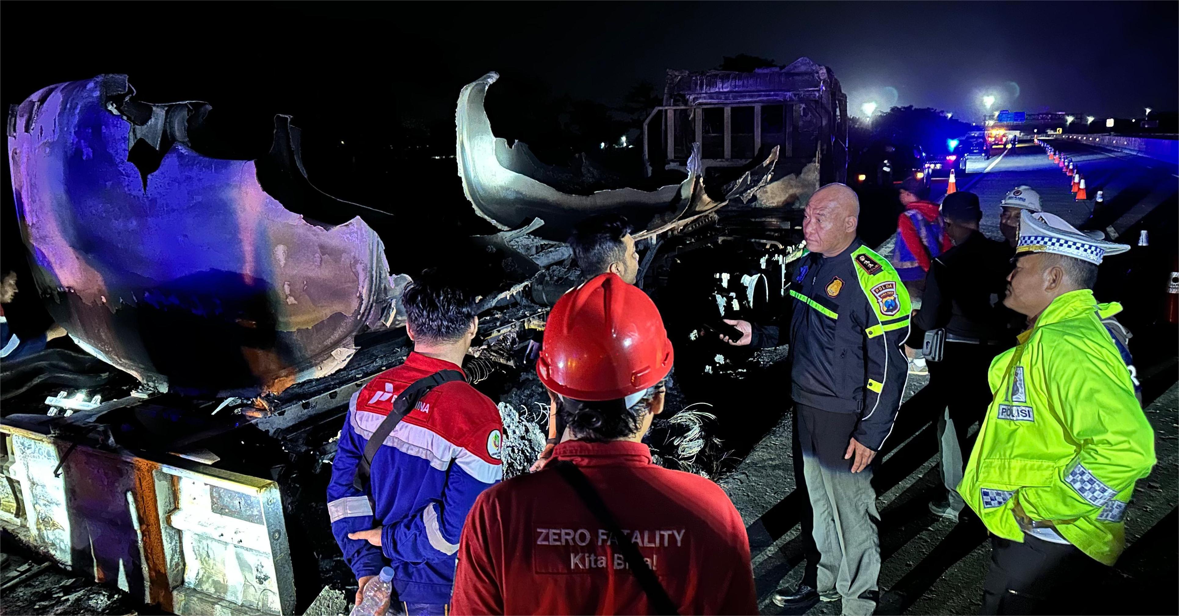 Hasil Penyelidikan Polisi Soal Kebakaran Truk Tangki BBM di Tol Madiun-Ngawi, Singgung Kampas Rem