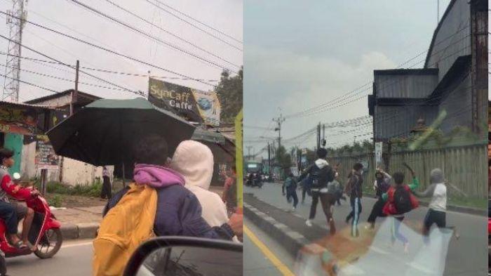 Segerombolan Remaja Hendak Tawuran Malah Bubar saat Hujan, Videonya Viral: Ingin Keren