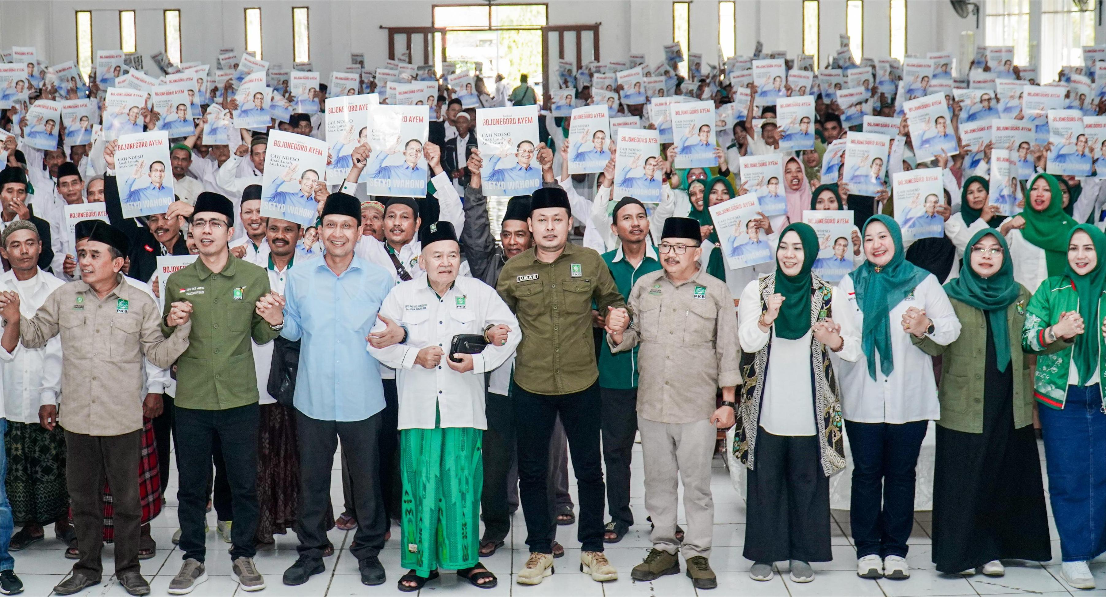 Kumpulkan 1.500 Orang, PKB Bojonegoro Minta Kader Menangkan Setyo Wahono-Nurul Azizah