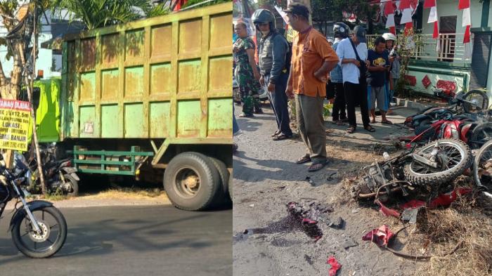 Truk-tronton-rem-blong-tabrak-3-motor-parkir-di-depan-SDN-di-Gresik.jpg