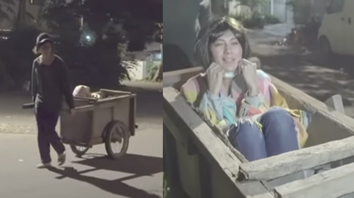 VIDEO TRENDING: Aksi Paula Verhoeven Masuk Gerobak Didorong Baim Wong, Sang Model Sempat Ketakutan