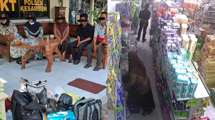 Simpan Barang Curian dalam Rok, Komplotan Pencuri di Blitar Terekam CCTV, Diwarnai Kejar-kejaran