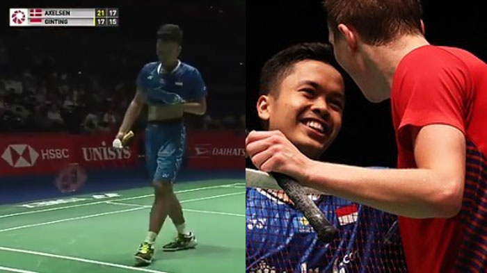 Kalah Saat Tanding Lawan Pemain Denmark di Japan Open 2018, Reaksi Anthony Ginting Jadi Sorotan