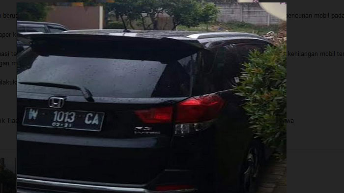 Ditinggal Salat Subuh di Masjid, Mobil Warga Gresik Raib di Garasi, Congkel Jendela Ambil Kunci