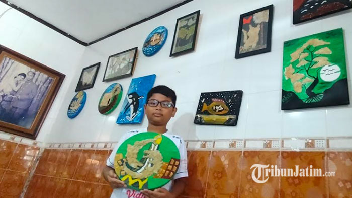 Ketika Sampah Putung Rokok Diubah Jadi Karya Seni Bernilai Ekonomis oleh Siswa SD di Surabaya