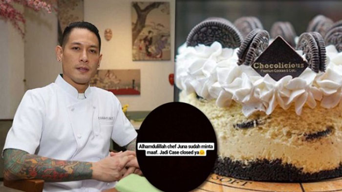 Pernah Komentari Chocolicious yang Tolak Ucapan Selamat Natal, Permintaan Maaf Chef Juna Bikin Haru
