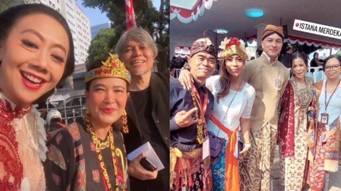 9 Deretan Artis Tanah Air Rayakan HUT ke-78 RI, Tunjukkan Keragaman Baju Adat, Nicsap - Asri Welas
