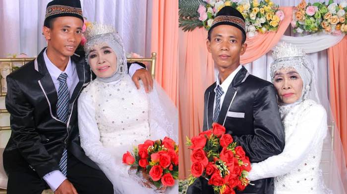 VIRAL 'Pernikahan Fenomenal 2020', Pemuda 25 Tahun Nikahi Nenek 65 Tahun, Banjir Doa Supaya Langgeng