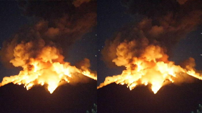 Gunung Agung Bali Kembali Meletus - Video Detik-detik Saat Erupsi Terjadi hingga Kepanikan Warga