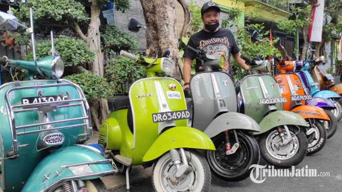 Melihat Koleksi Vespa Klasik Milik Anggota DPRD Kota Blitar, Ada yang Harganya Ratusan Juta